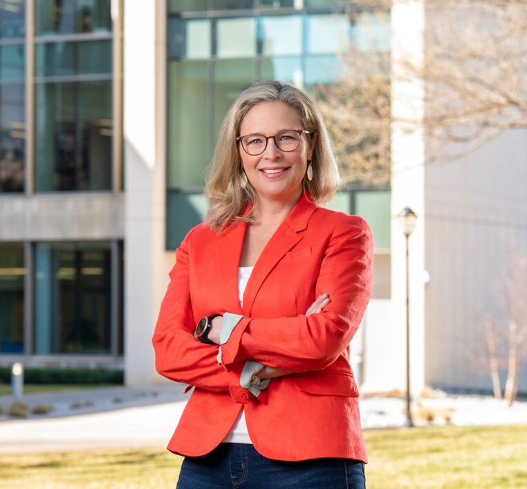 Melissa J. Walsh outdoors on the UTA campus